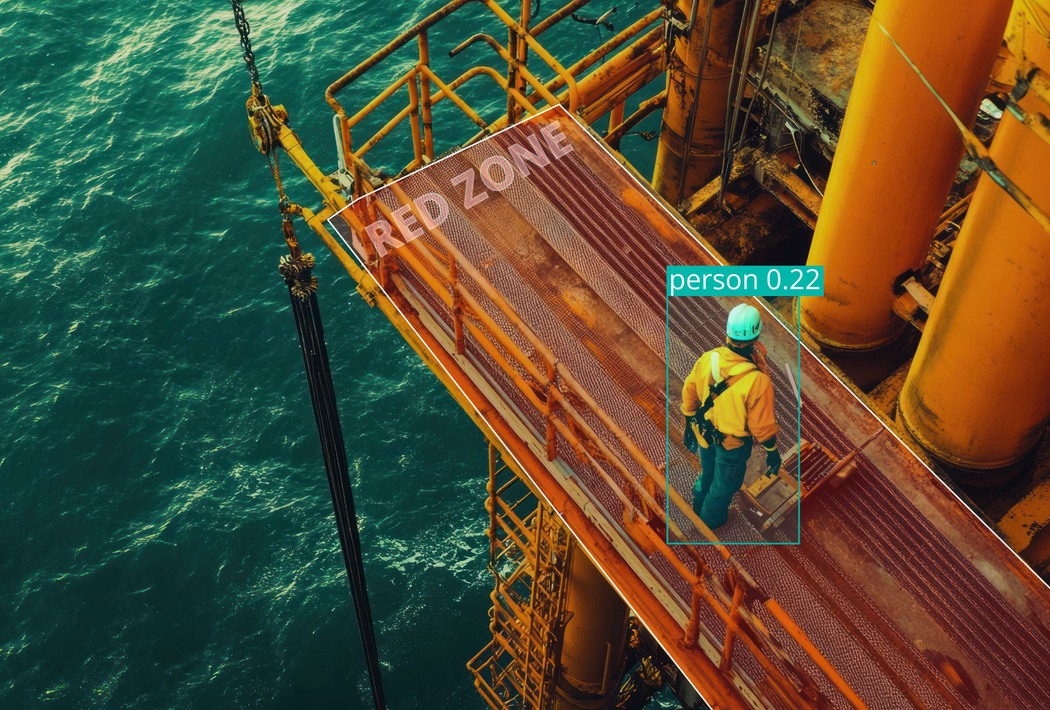 Red Zone Monitoring in Oil and Gas Plant