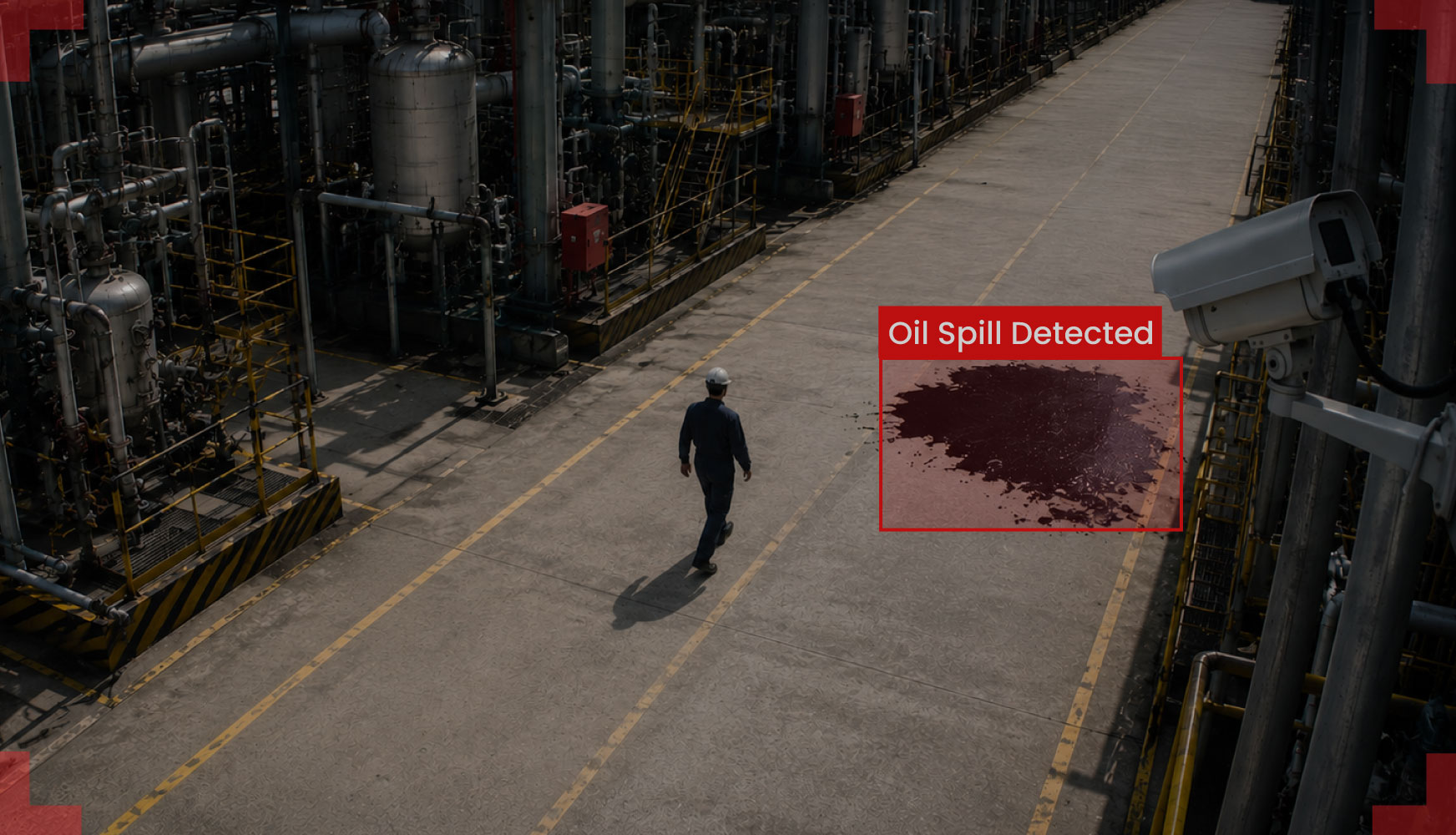 Oil Spill Detection Using Visual AI for Industrial Safety Operations
